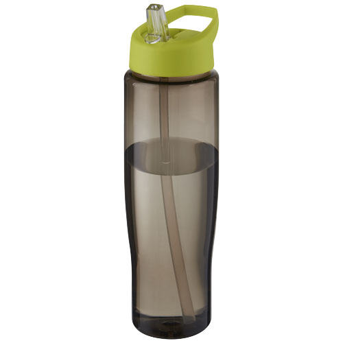 Gourde personnalisée de 700 ml bec verseur H2O Active® Eco Tempo Citron vert et Charbon